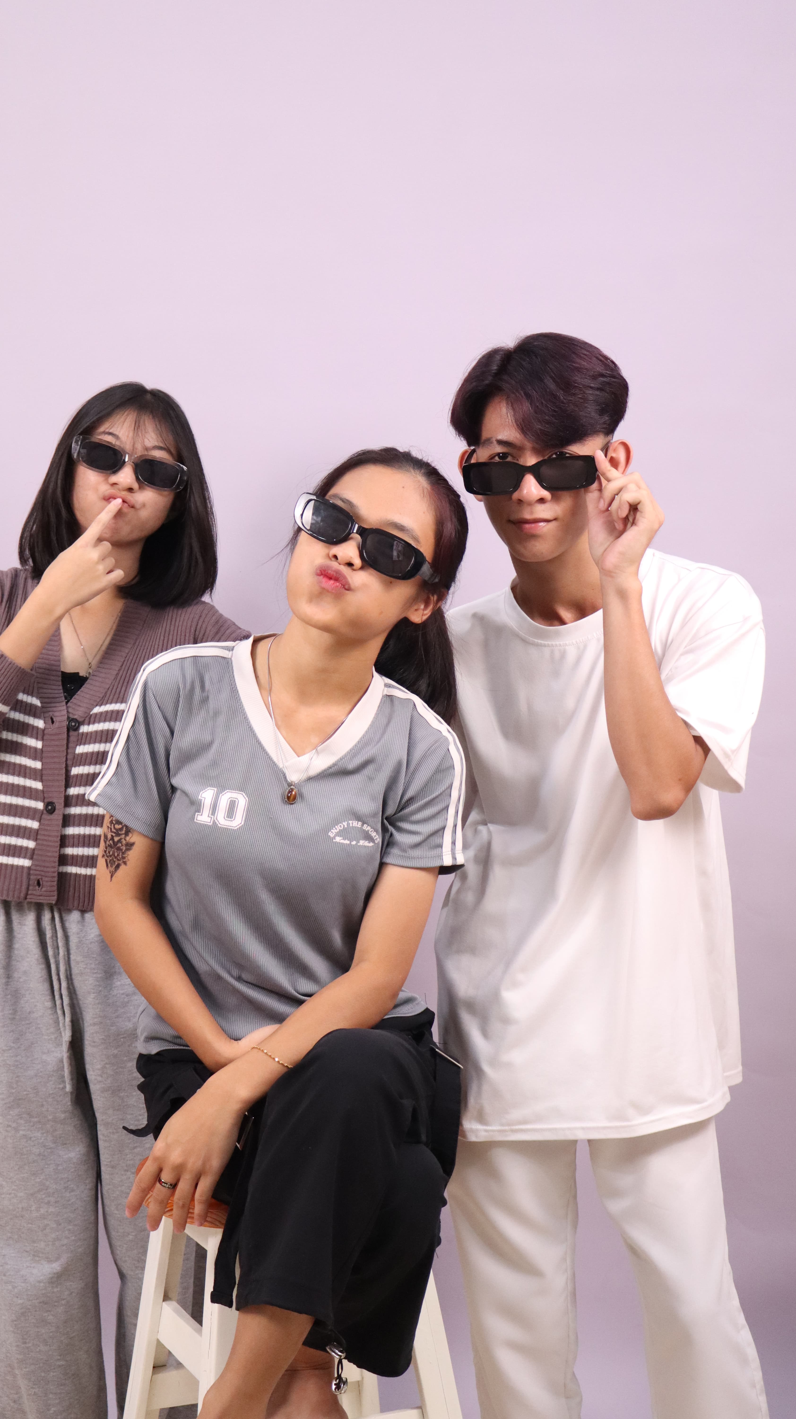 Guests posing together during a Nezco Space self-photo session